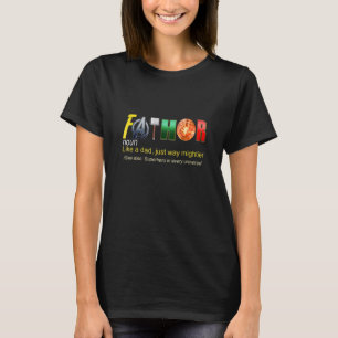 Camiseta Fathor Like Dad Just Hero In Every Universe Father