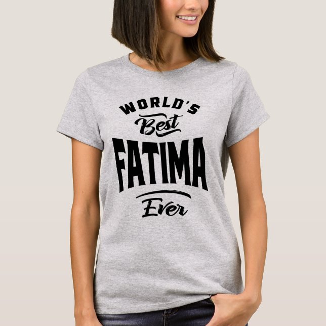 Camiseta Fatima Nombre Personalizado Regalo de cumpleaños (Anverso)