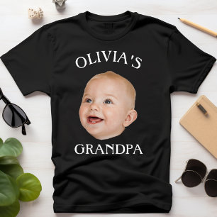 Camiseta Fatua infantil moderna cara - Abuelo foto infantil