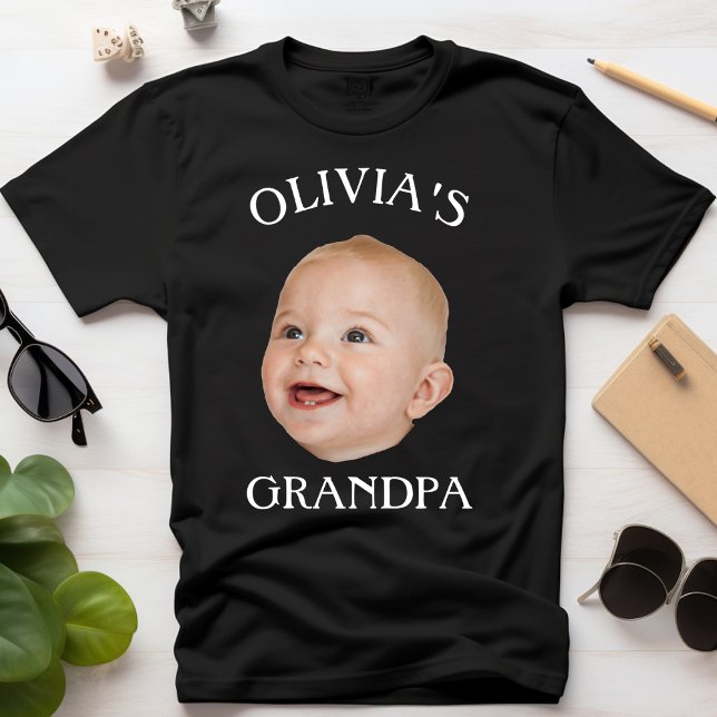 Camiseta Fatua infantil moderna cara - Abuelo foto infantil (Subido por el creador)
