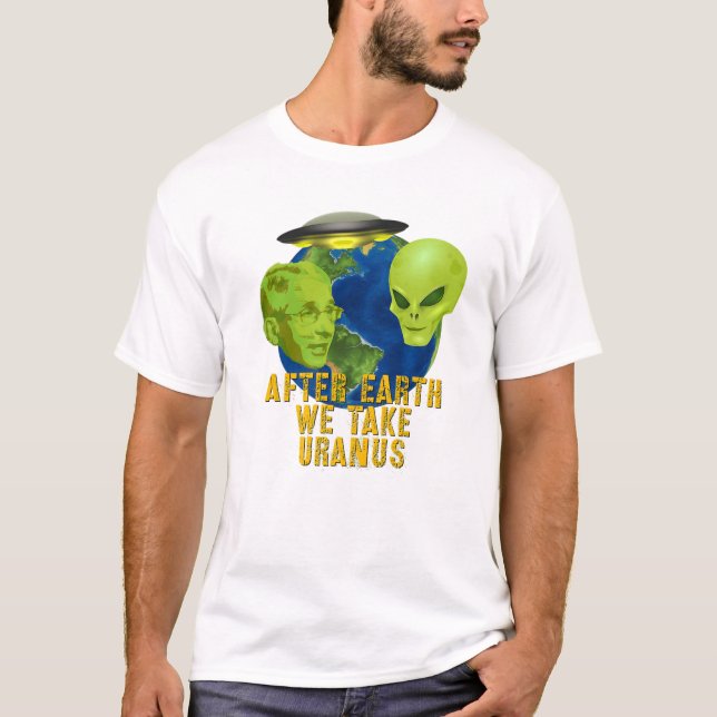 Camiseta Fauci Alien UFO UFO Espacio Ultraterrestre Curiosa (Anverso)