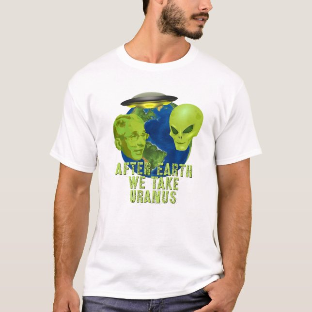 Camiseta Fauci Alien UFO UFO Espacio Ultraterrestre Curiosa (Anverso)