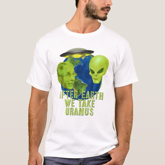 Camiseta Fauci Alien UFO UFO Espacio Ultraterrestre Curiosa (Anverso)