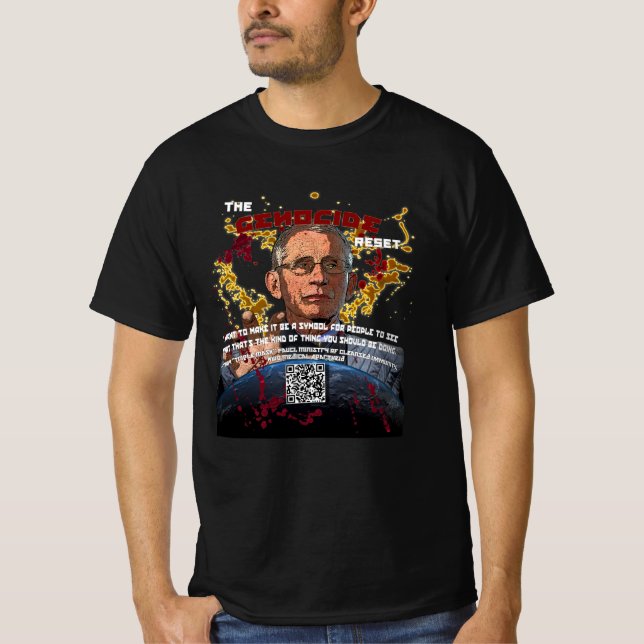 Camiseta Fauci El Genocidio Restablece Colectores Fauci 202 (Anverso)