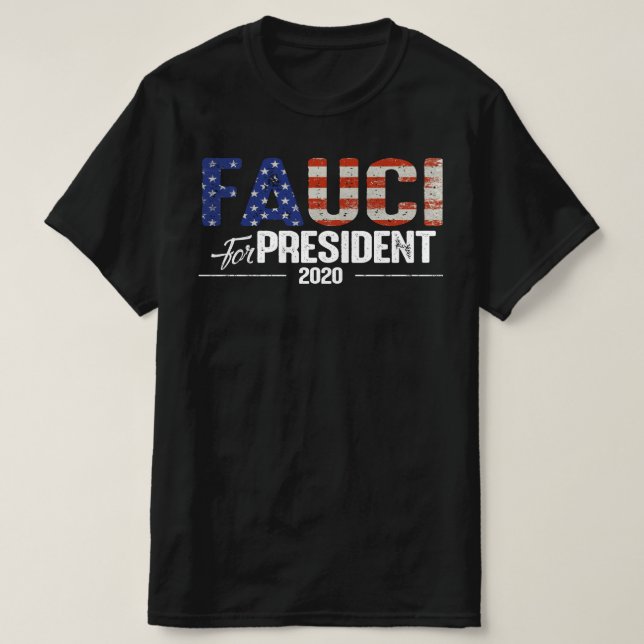 Camiseta Fauci para el presidente 2020 (Diseño del anverso)