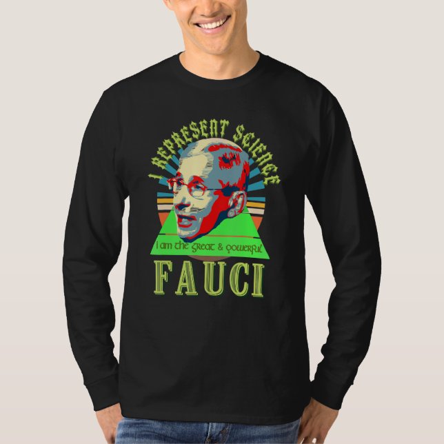 Camiseta Fauci Representar el Asistente de Ciencia Máscara  (Anverso)