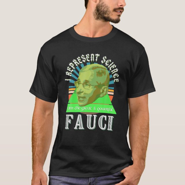 Camiseta Fauci Representar el Asistente de Ciencia Máscara  (Anverso)