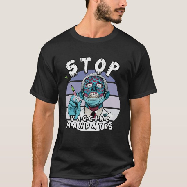Camiseta Fauci Stop Vaccine Mandate Arrest Fauci My Body Va (Anverso)