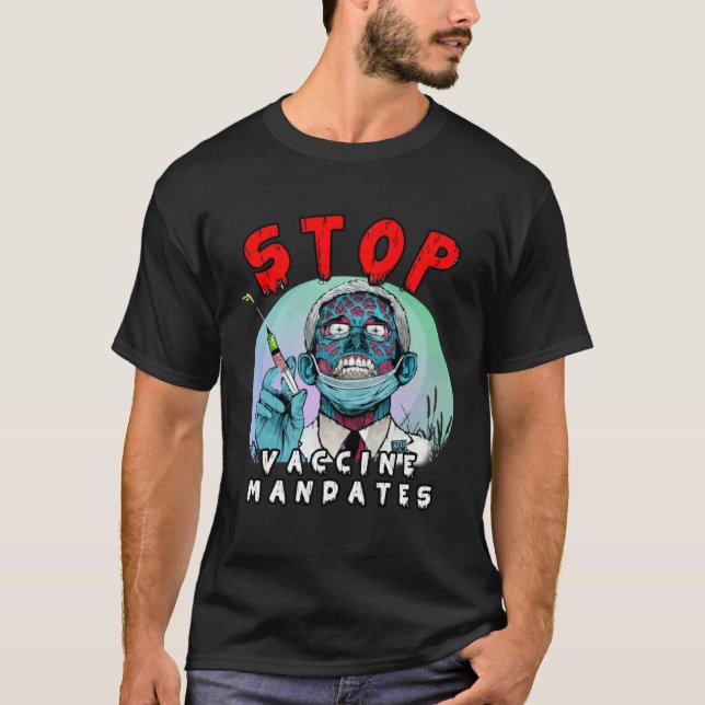 Camiseta Fauci Stop Vaccine Mandate Arrest Fauci My Body Va (Anverso)