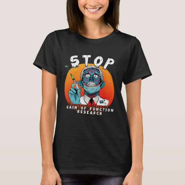 Camiseta Fauci Stop Vaccine Mandate Arrest Fauci My Body Va (Anverso)