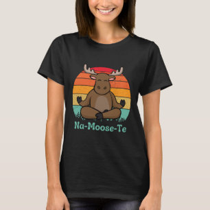 Camiseta Fauna Caprichosa Na-moose-te Yoga de Alce Divertid