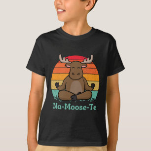 Camiseta Fauna caprichosa Na-moose-te Yoga divertido de alc