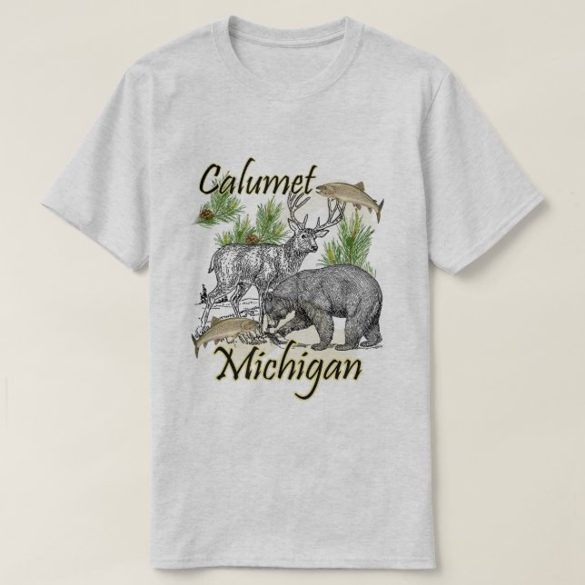 Camiseta Fauna de Calumet MI (Diseño del anverso)