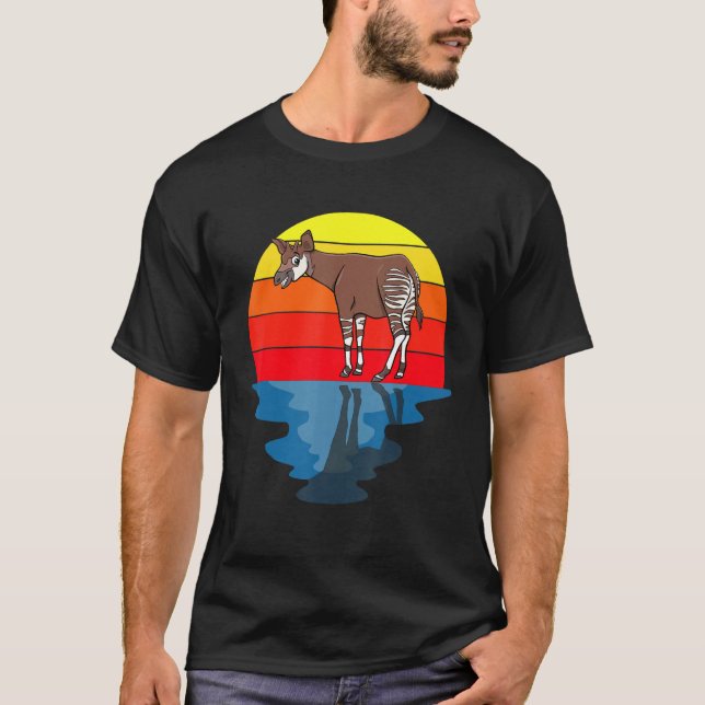 Camiseta Fauna del atardecer Okapi (Anverso)