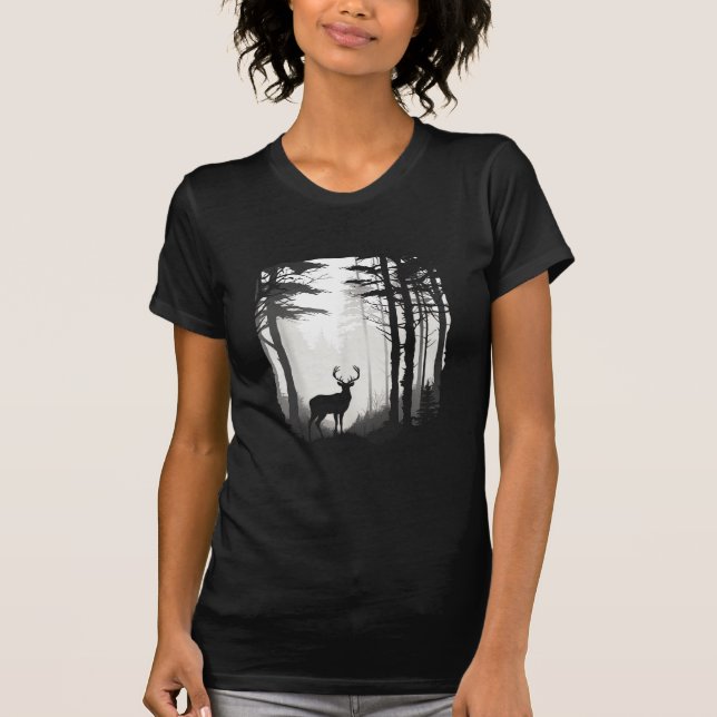 Camiseta Fauna del bosque de ciervos (Anverso)