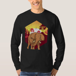 Camiseta Fauna salvaje África Safari Sabana Elefante solar
