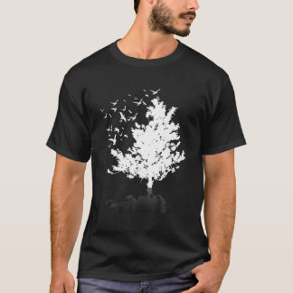 Camiseta Fauna Salvaje Al Aire Libre De Aves Árboles Forest
