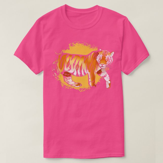 Camiseta Fauna salvaje de tigres Safari Afric (Diseño del anverso)