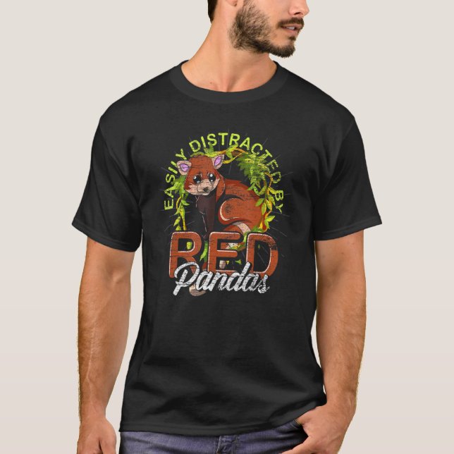Camiseta Fauna silvestre china, panda roja china (Anverso)