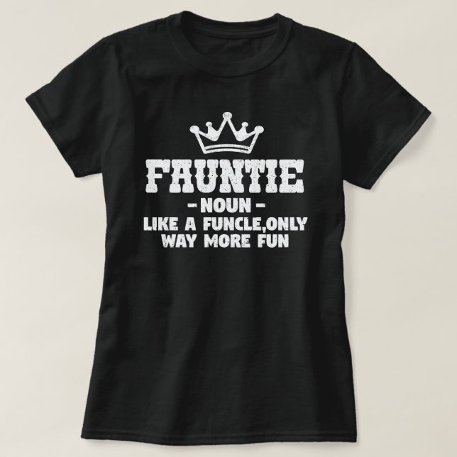 Camiseta Fauntie Definition Funny Grandma Mother Day Gift (Diseño del anverso)