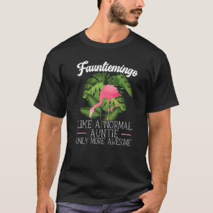 Camiseta Fauntiemingo Flamingo Whisperer Mejor Tía Eva