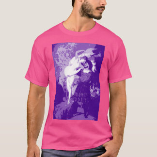 Camiseta Faust and Lilith digital art blue