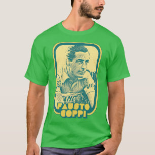 Camiseta Fausto Coppi Retro Ciclismo Diseño de Arte de Vent