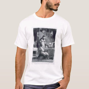 Camiseta Fausto en su estudio, de Fausto de Goethe, 1828,