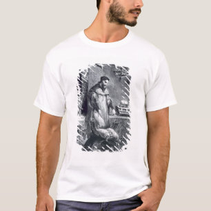 Camiseta Fausto en su estudio, de Fausto de Goethe, 1828,