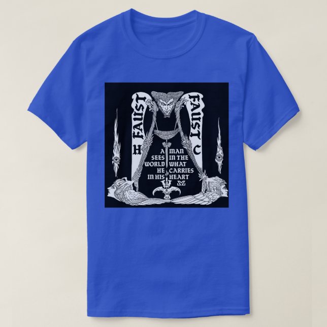 Camiseta Fausto por Goethe (Diseño del anverso)