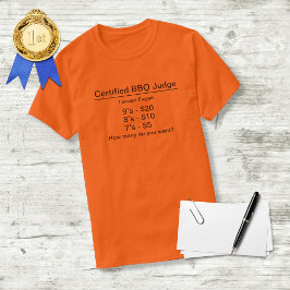 Camiseta Faux Certified BBQ Judge TShirt