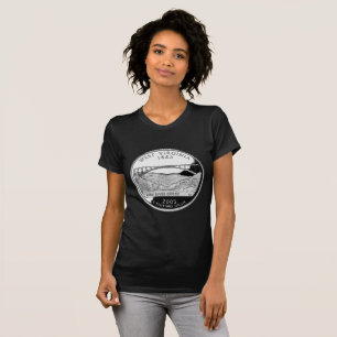 Camiseta Faux West Virginia State Quarter