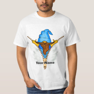 Camiseta Faux Zipper Gnome