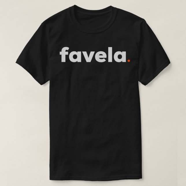 Camiseta Favela Brasil Rio de Janeiro Brasil Gif (Diseño del anverso)