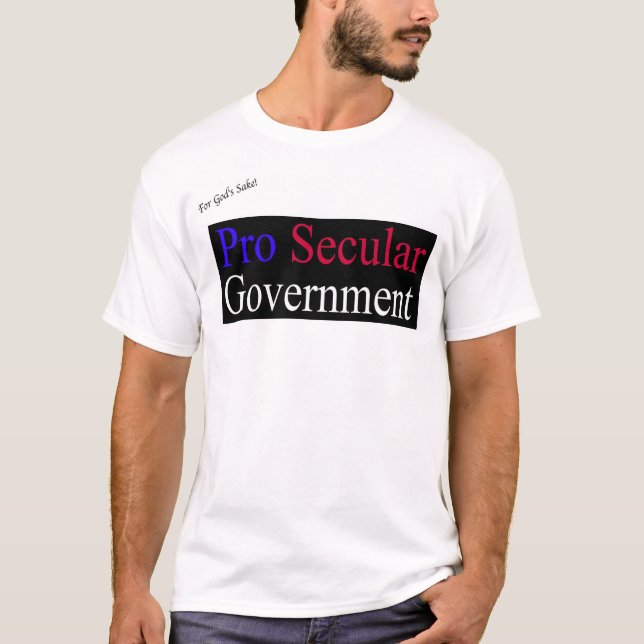 Camiseta Favorable gobierno secular (Anverso)