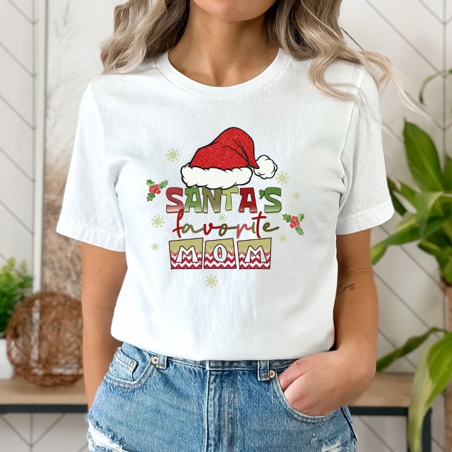 Camiseta favorita de mamá de Santa, regalo de mamá (Subido por el creador)