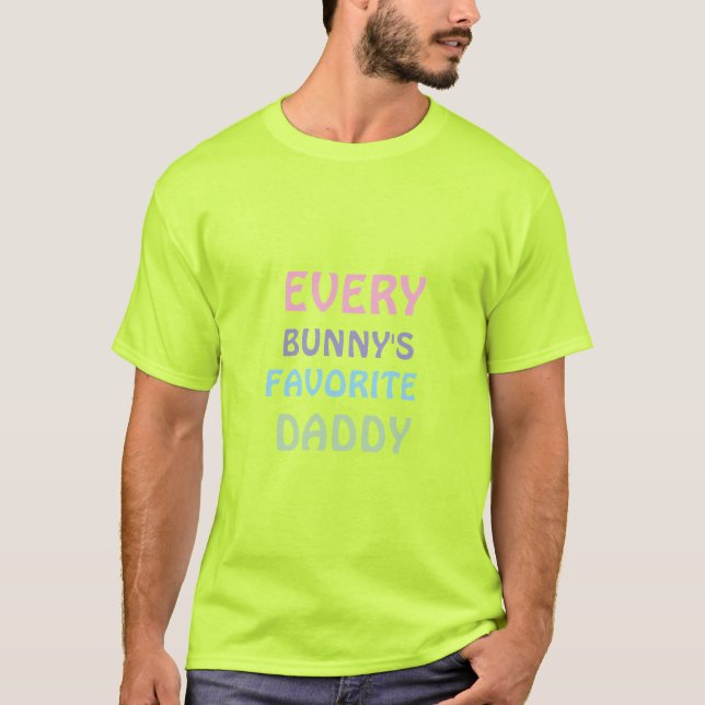 Camiseta favorita de papá de cada conejo (Anverso)