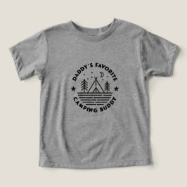 Camiseta favorita del bebé de papá Camping Buddy