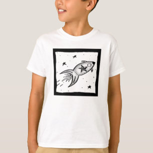 camiseta favorita para niños estrella de cohete
