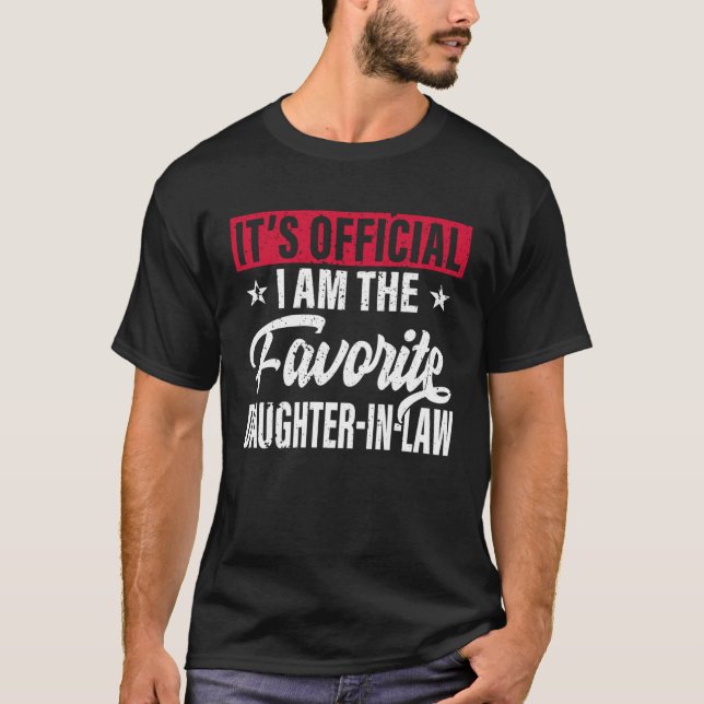 Camiseta Favorite Daughter In Law From Mother In Law Or Fat (Anverso)