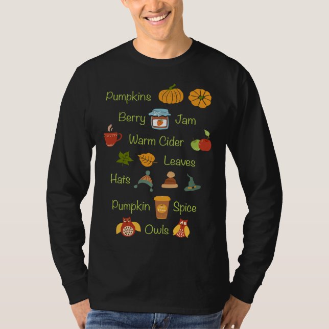 Camiseta Favorite Fall Things Autumn Season (Anverso)
