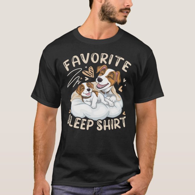 Camiseta Favorite Sleep Shirt, Jack Russell Terrier with Pu (Anverso)