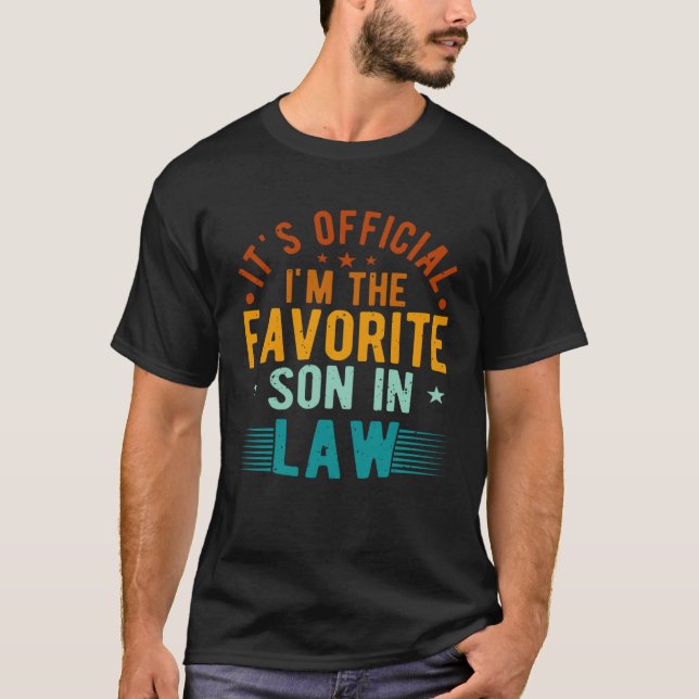 Camiseta Favorite Son in Law   from Father Mother in Law (Anverso)