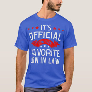 Camiseta Favorite Son In law Funny Father Family Mother In
