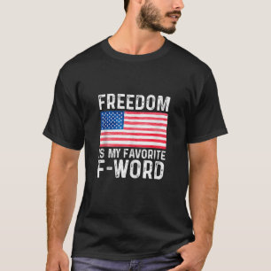 Camiseta Favorito de la libertad de Word América Conser lib