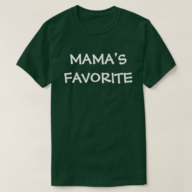Camiseta Favorito de las mamás (Diseño del anverso)