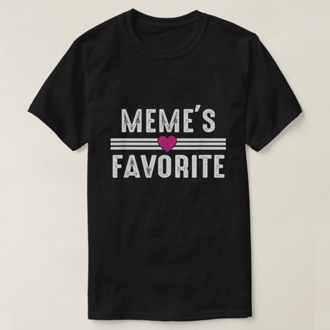 Camiseta Favorito de Meme (Diseño del anverso)