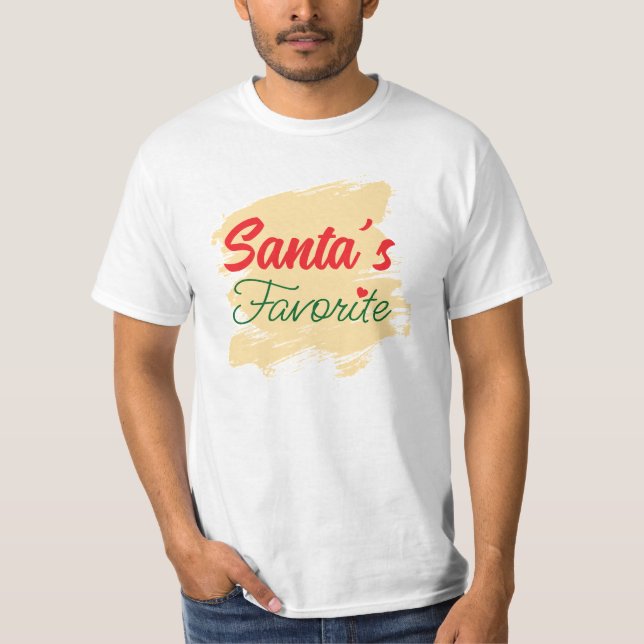Camiseta Favorito de Santa (Anverso)