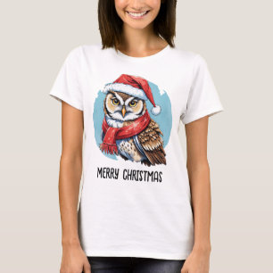 Camiseta Favoritos divertidos de animales en Navidad - Búho
