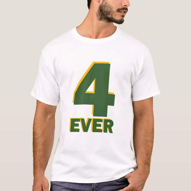Camiseta Favre - 4 nunca (Anverso)